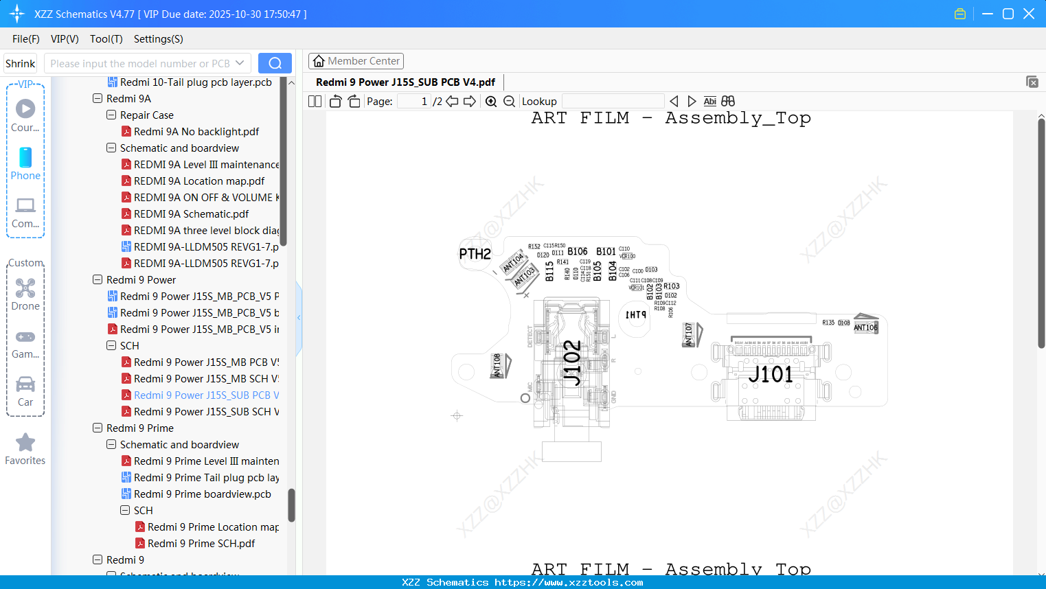 Xiaomi Redmi 9 Power J15S_SUB PCB V4